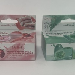 Crema exfoliante y Mascarilla de labios, SANIYE
