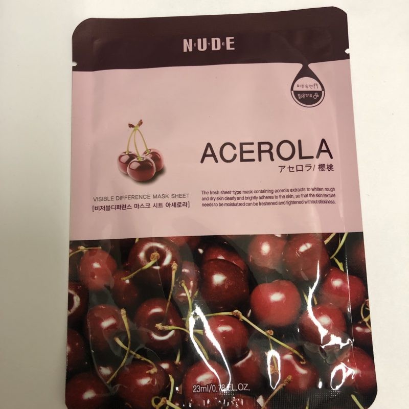 ACEROLA, mask sheet, NUDE NEW, 23ml