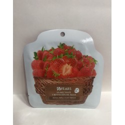 Mascarilla de FRESA, 16 YEARS, canasta fresas