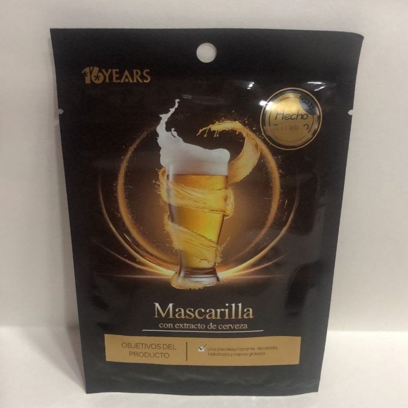 Mascarilla con extracto de CERVEZA, 16 YEARS, 25ml