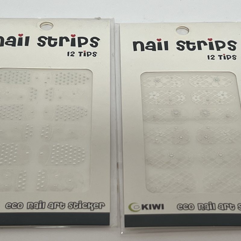 NAIL STRIPES, 12 Tips, kiwi