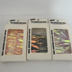 NAIL AURORA GLASS PAPER, cinta con TIRAS delgadas