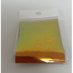 Blister transparente con CALCOMANÍAS METALICAS