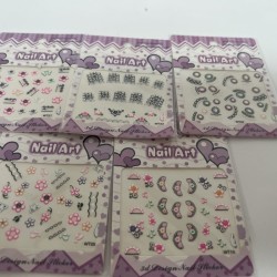 NAIL ART, 3d Design Nail Sticker, calcamonias