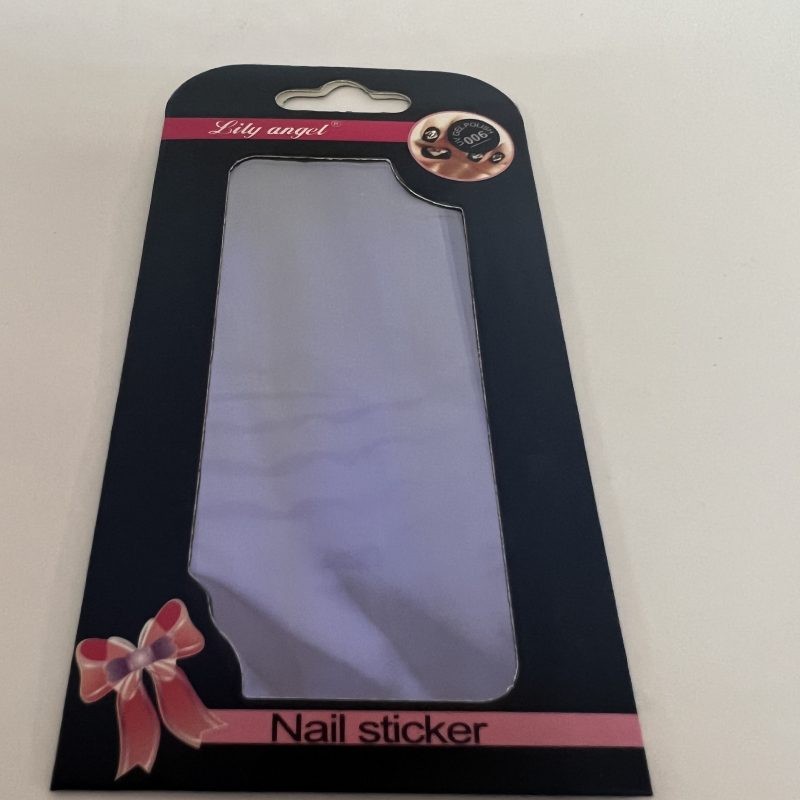 Nail STICKER, LILY ANGEL, uv gel polish, 006
