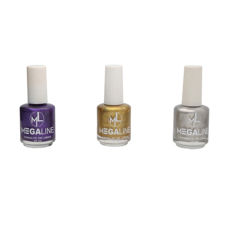 ESMALTE  para uñas EFECTO ESPEJO, MEGALINE, colores surtidos, 16 ml
