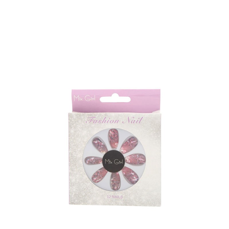 FASHION NAILS, MIX GIRL, 12 nails