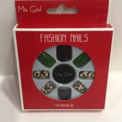 FASHION NAILS, MIX GIRL, 12 nails