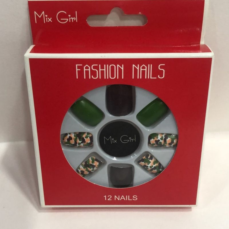 FASHION NAILS, MIX GIRL, 12 nails