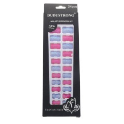 24 UÑAS POSTIZAS matte, DUDUSTRONG, Nail art decoration kit