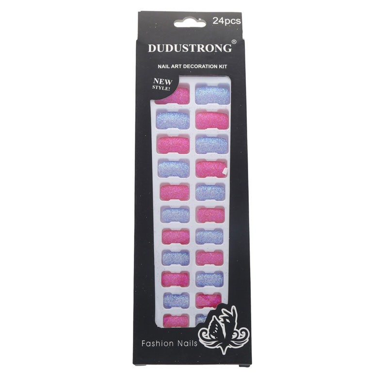 24 UÑAS POSTIZAS matte, DUDUSTRONG, Nail art decoration kit
