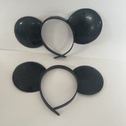 DIADEMA de plastico con OREJAS, colores surtidos