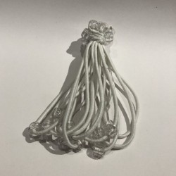 Paquete de 12 COLETEROS, color transparente, 11 cm