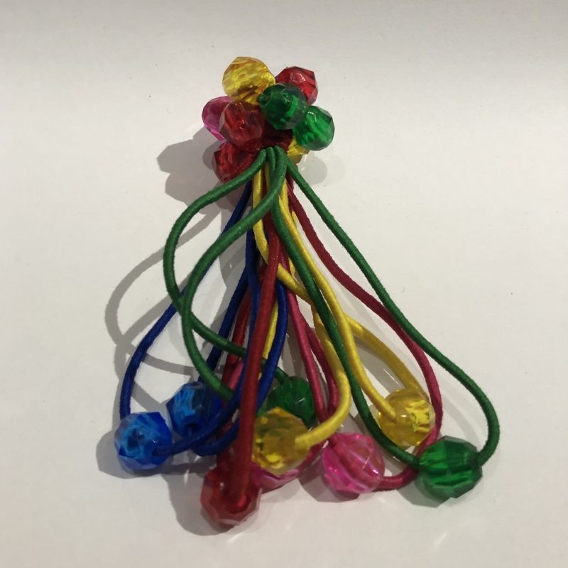 Paquete de 10 COLETEROS diamante, color fiesta traslucido, 10 cm