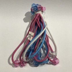 Paquete de 12 COLETEROS, kinder, traslucidos, 11 cm