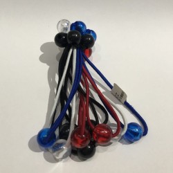 Paquete 10 COLETEROS, CANICA, colores translucidos