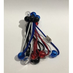 Paquete 10 COLETEROS, CANICA, colores translucidos