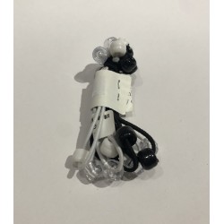 10 COLETEROS, color blanco, negro y transparente, 7cm