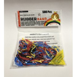 Liga de latex para cabelloen bolsa, RUBBER BAND. 500 pcs
