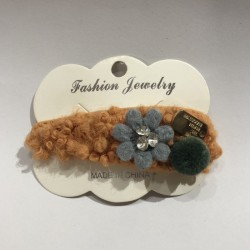 CUCA para cabello TEXTIL, FLOR, 8 cm