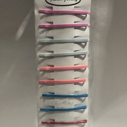 Pasador para cabello, tira con 12 pz, COLORES
