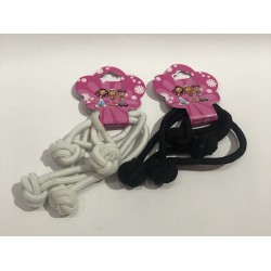 LIGA para cabello NUDO grande matte, color blanco y negro