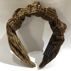 Diadema plizada de terciopelo, colores surtidos