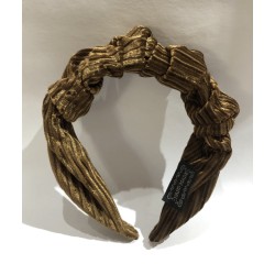 Diadema plizada de terciopelo, colores surtidos