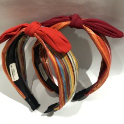 Diadema para cabello forrada con moño flexible, colores surtidos
