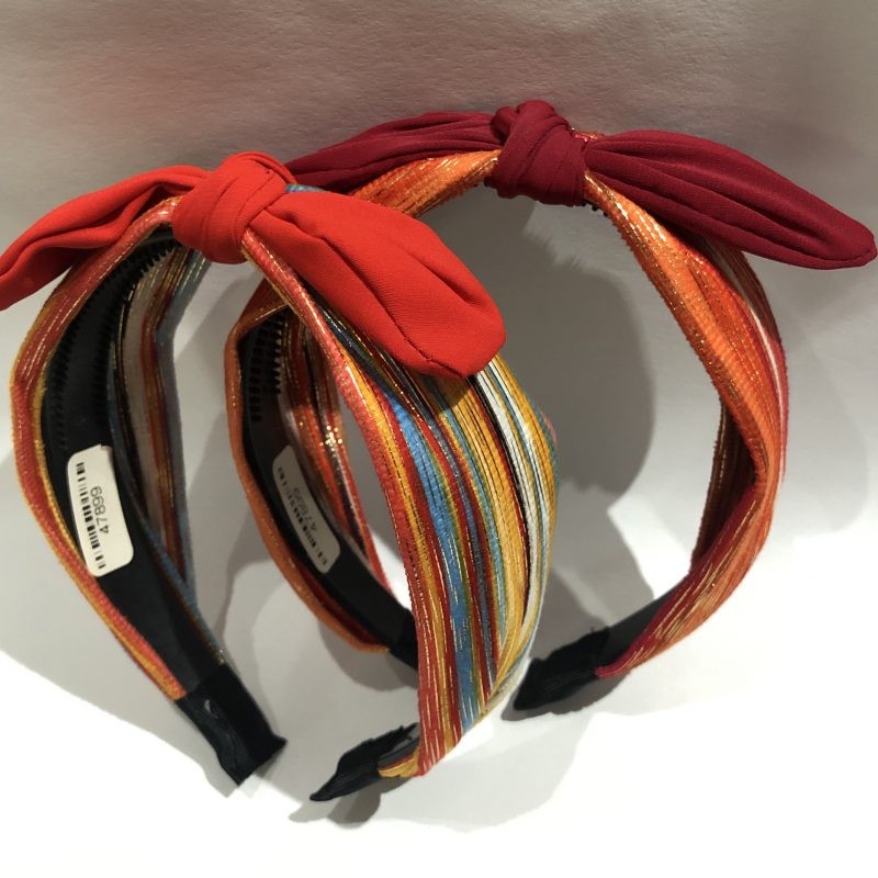 Diadema para cabello forrada con moño flexible, colores surtidos