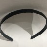 DIADEMA delgada, lisa negra, 1 cm