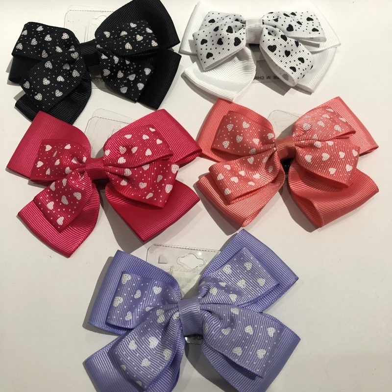 Pinza para cabello MOÑO megiado decorado, colores surtidos